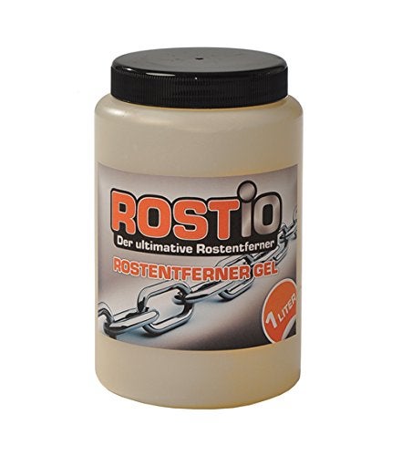 Generic Rostio 1 Litre Ultra Efficient Rust Remover to Gel Rust Converter | Rust Remover for Cars, Bikes, Metal, Stainless Steel, Chrome  - Image 1