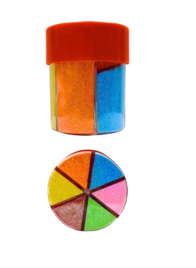 Generic Glitter Shaker Jars, Glitter Powder for Slime, Scrap-Booking, Body, Face, Party Invitations,  Crafts, Festival Decoration - Assorted Colors 60gm  - Image 1