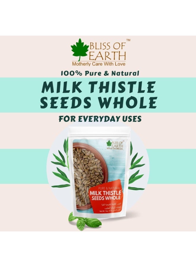 BLISS OF EARTH Milk Thistle Seeds Organic 3x100g Superfood for Natural Liver Detox and Support and Immune Health Ideal for Smoothies Teas and Recipes - Image 2