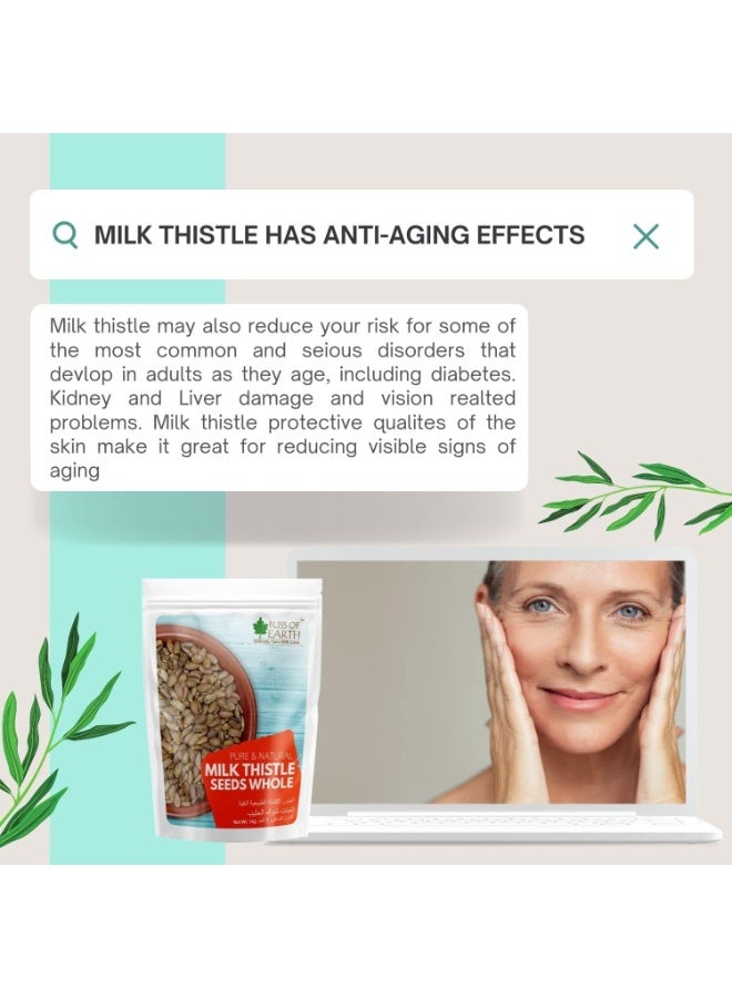 BLISS OF EARTH Milk Thistle Seeds Organic 3x100g Superfood for Natural Liver Detox and Support and Immune Health Ideal for Smoothies Teas and Recipes - Image 5