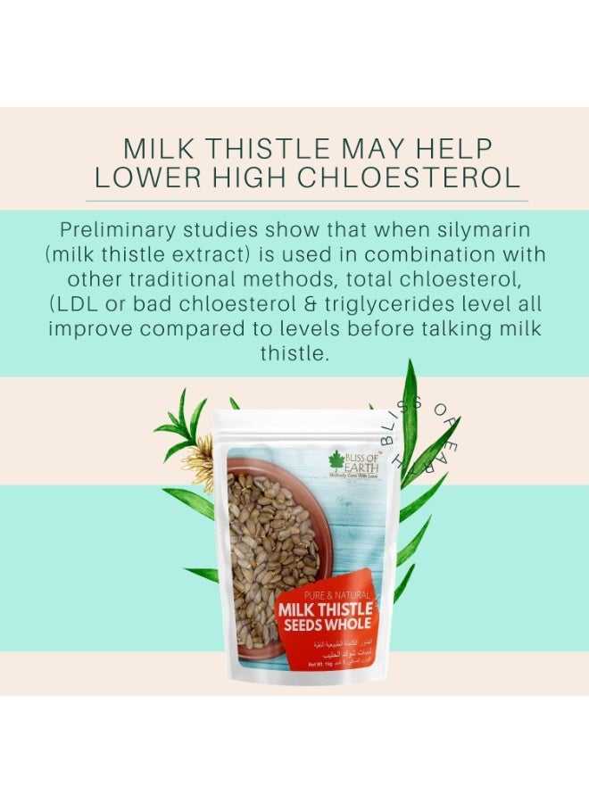 BLISS OF EARTH Milk Thistle Seeds Organic 3x100g Superfood for Natural Liver Detox and Support and Immune Health Ideal for Smoothies Teas and Recipes - Image 4