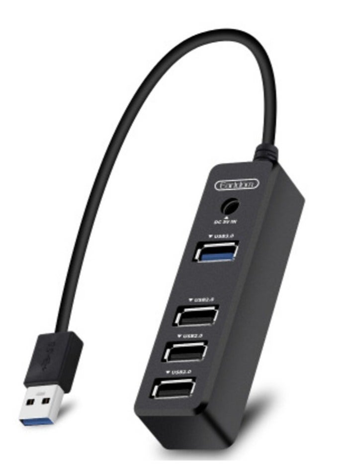 ELTRAZONE Earldom Laptop Docking Station USB3.0 to 3*USB 2.0 1*USB 3.0 Hub Adapter 5GBit/s Gigabit Ethernet for PC Laptop with No Need Driver - Image 1