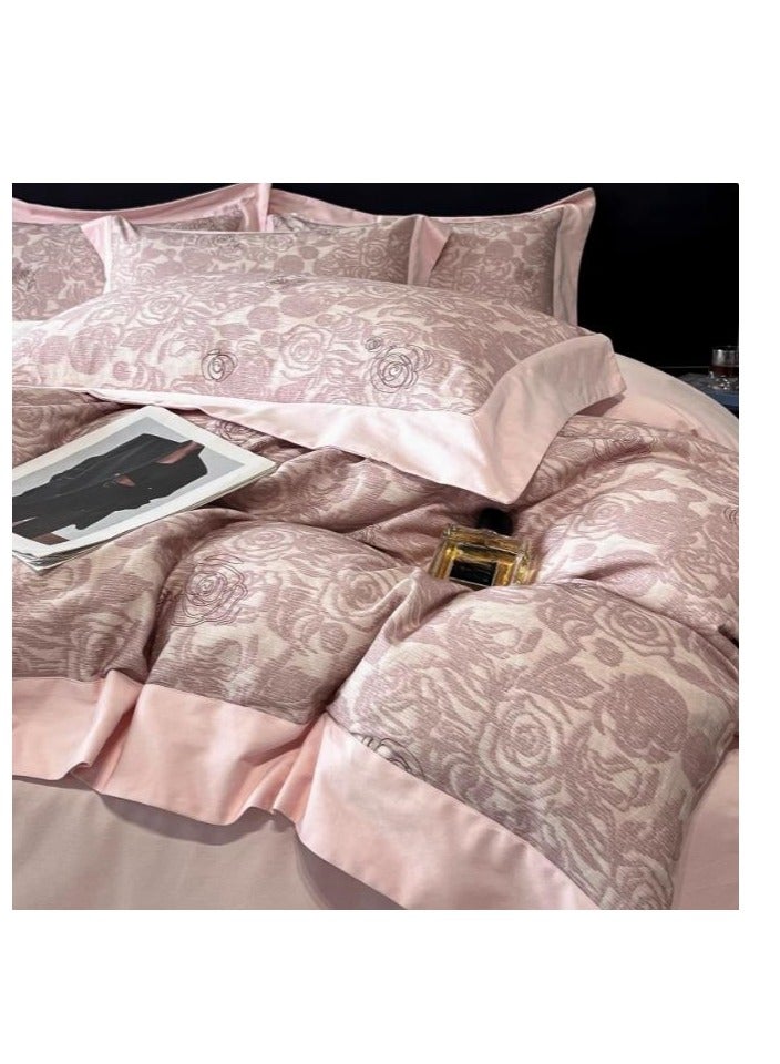 Bed Sheet Style — High End Pure Cotton Thick Printed Bedding Four Piece Set