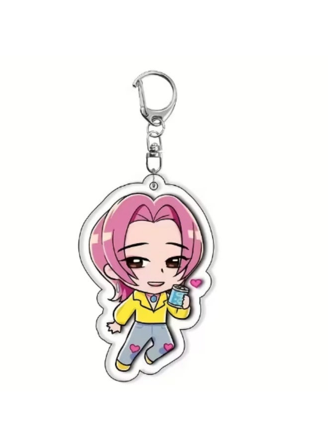 KPOP 17 PCS Acrylic Keychain Set – Mira, Rumi, Zoey & Friends | Cute Anime Keychains for Bags, Backpack & Keys | Durable Double-Sided Print | Gift for K-Pop & Anime Fans - Image 4