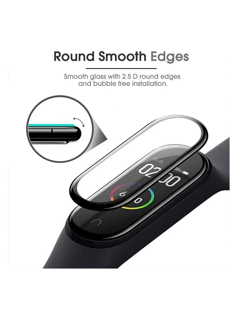 SYOSI Protective film, Compatible with Xiaomi Mi Smart Band 6, Full Cover/Bubble Free/Touch Sensitive/Anti-Scratch/Not Glass Film(4PCS) - Image 4
