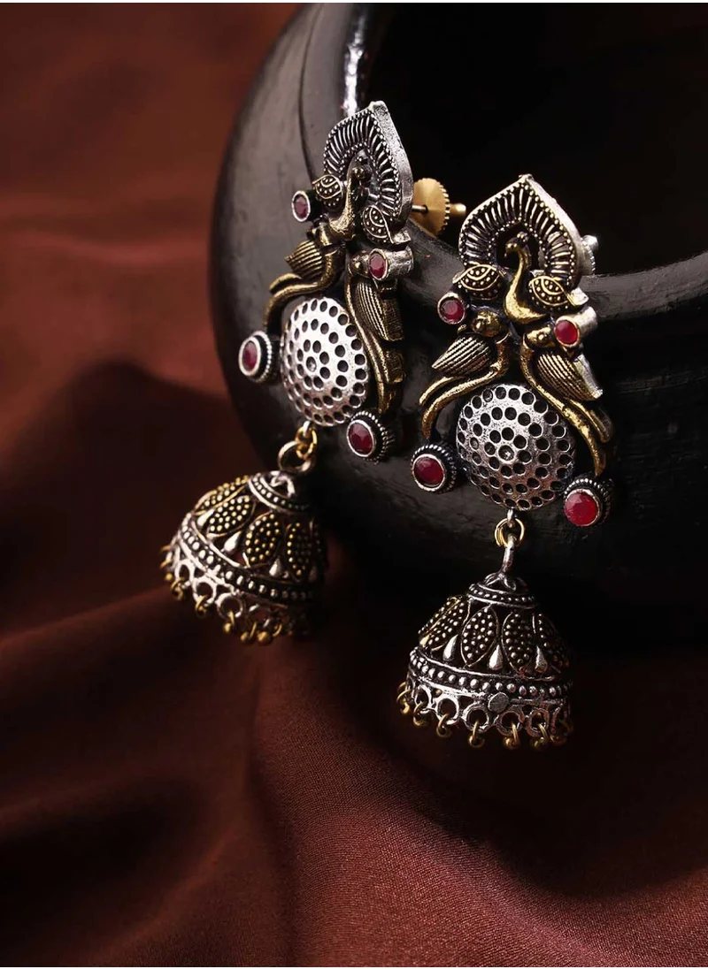 برياسي German Peacock Design Jhumkas