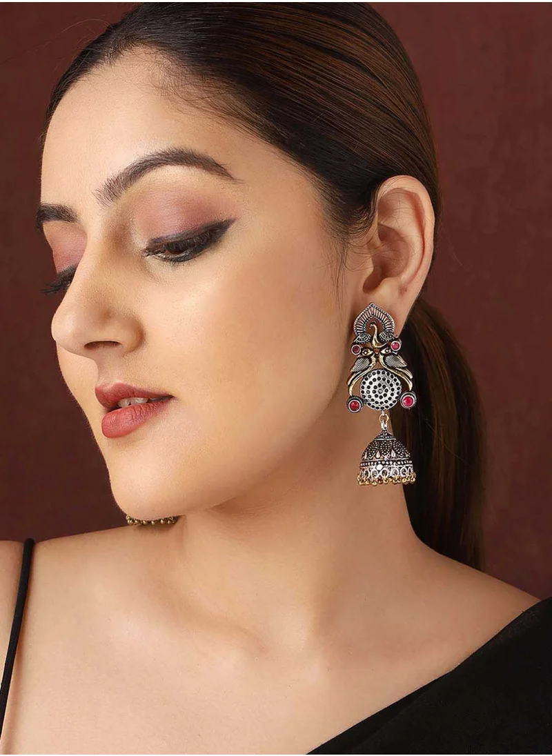 برياسي German Peacock Design Jhumkas