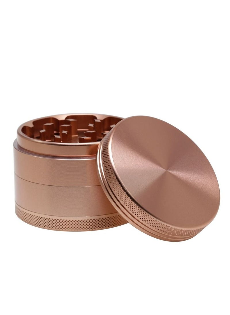 Generic - 4 Layer Spice Crusher With Magnetic Lid Rose Gold - Image 1