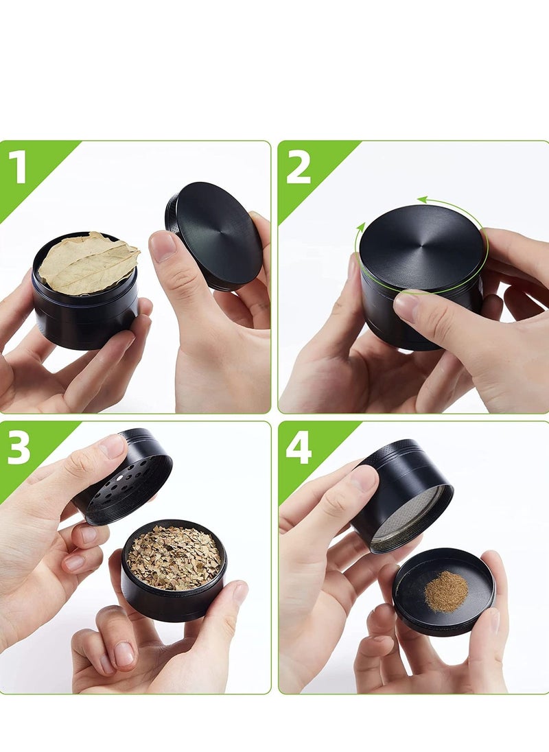 Generic - 4 Layer Spice Crusher With Magnetic Lid Rose Gold - Image 1