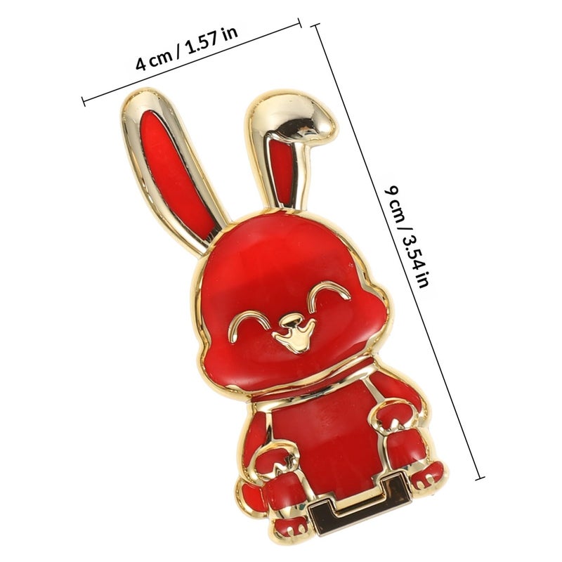 Foldable Cartoon Rabbit Phone Stand 7pcs Mixed Colors Desktop Mobile Holder - Image 3