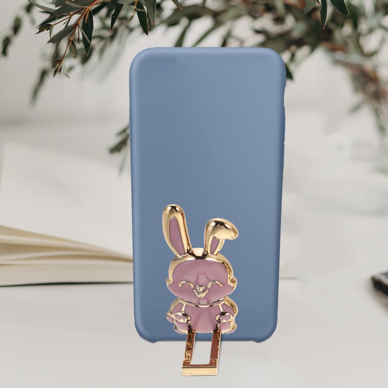 Foldable Cartoon Rabbit Phone Stand 7pcs Mixed Colors Desktop Mobile Holder - Image 5