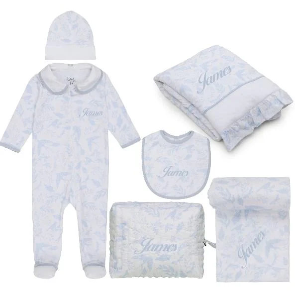 ليتل اي ايه مجموعة أطفال كلاسيكية فاخرة من بيردسون باللون الأزرق