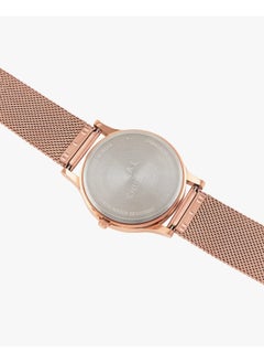 تشامباك ساعة Chumbak Round Dial Analog للنساء | دعنا نضيع المجموعة | حزام من الفولاذ المقاوم للصدأ | هدايا للنساء / الفتيات / السيدات | ساعة أزياء أنيقة للملابس غير الرسمية / للعمل - أسود  - Image 5