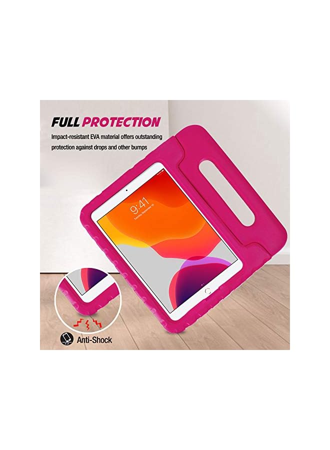 Procases Kids Case For Ipad 10.2 Inch 9Th 2021/ 8Th 2020/7Th 2019/Ipad Air 10.5" 2019/ Ipad Pro 10.5, Shockproof Convertible Handle Stand Cover Light Weight Kids Friendly Case For Ipad 9/8/7 -Magenta - Image 2