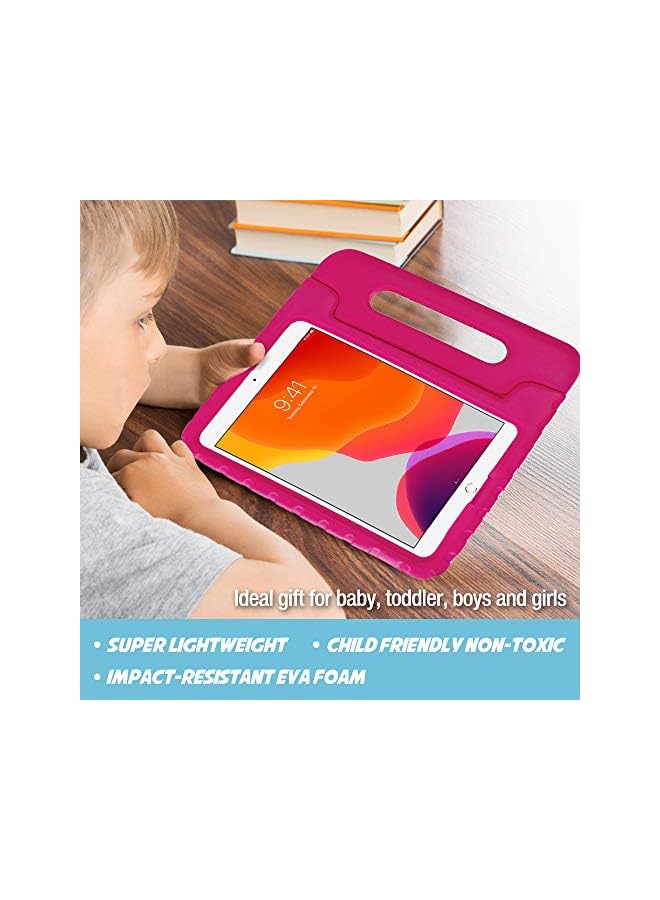 Procases Kids Case For Ipad 10.2 Inch 9Th 2021/ 8Th 2020/7Th 2019/Ipad Air 10.5" 2019/ Ipad Pro 10.5, Shockproof Convertible Handle Stand Cover Light Weight Kids Friendly Case For Ipad 9/8/7 -Magenta - Image 3