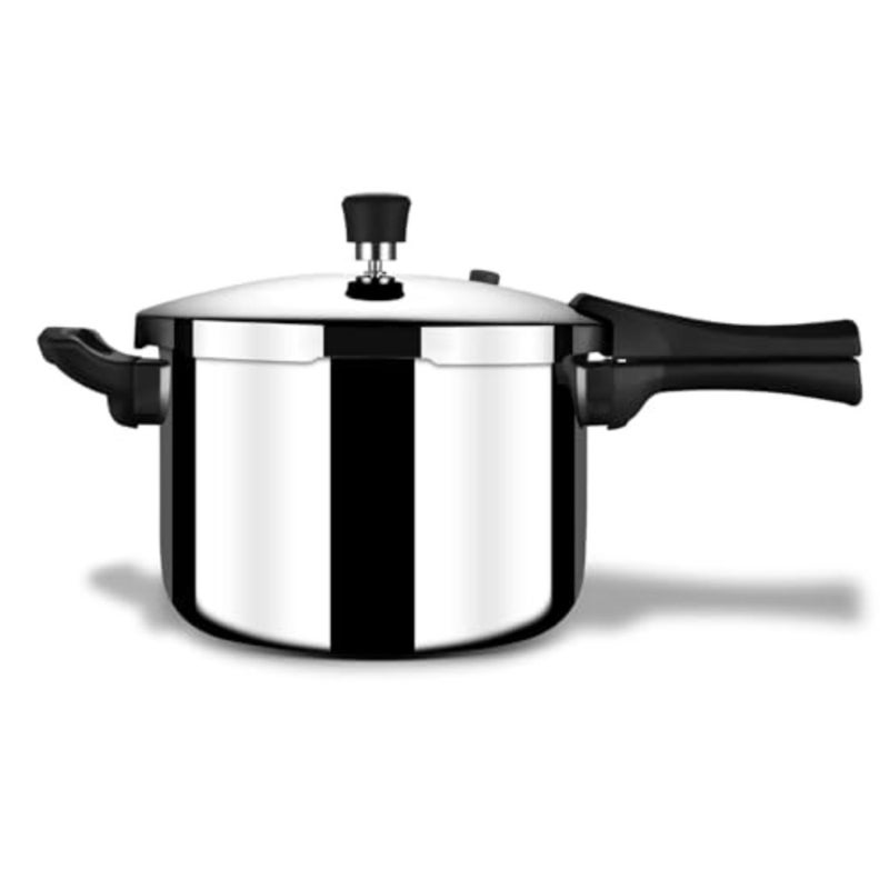 Triply Stainless Steel Xpress Pressure Cooker Outer Lid Lean, 9243, 3.3L, Silver - Image 1