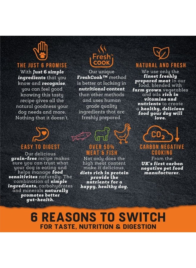 Harringtons Just 6 Chicken Grain Free Adult Dry Dog Food is a premium, limited-ingredient recipe designed to provide adult dogs with natural, wholesome, and balanced nutrition. Made with only six carefully selected ingredients, including high-quality chicken, it delivers essential protein to maintain lean muscles and overall health.  The grain-free formulation makes it ideal for dogs with sensitive stomachs or food intolerances, ensuring gentle digestion and effective nutrient absorption. Enriched with essential vitamins, minerals, and nutrients, it supports strong immunity, healthy skin, and a shiny coat.  Harringtons Just 6 Chicken Grain Free Adult Dry Dog Food offers a simple, natural, and delicious daily meal, keeping your adult dog happy, healthy, and thriving. - Image 5