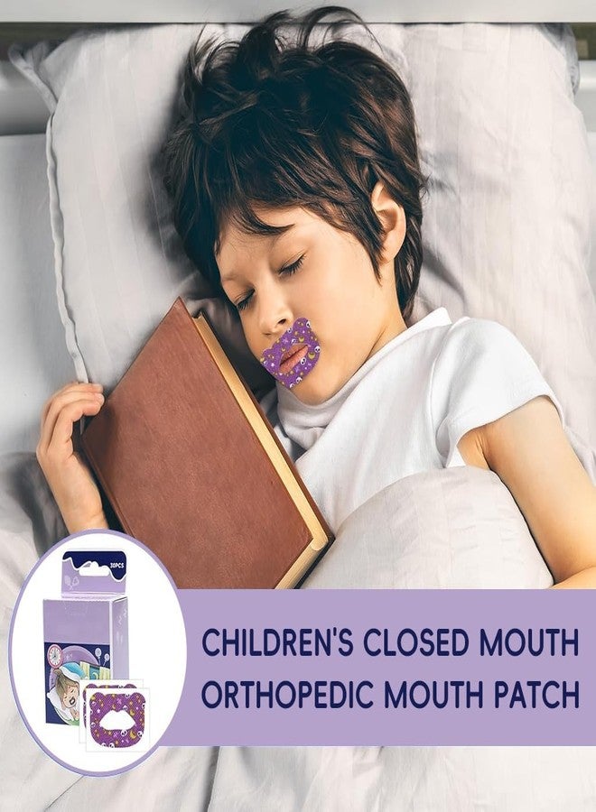 ZIBUYU® 30-Counts Sleeping Mouth Tape for Kids, Improves Mouth Breathing Encourages Nasal Breathing, Hypoallergenic Non-Woven Fabric Self-Adhesive Breathing Strips Cartoon Panda Print Mouth Tapes, M - Image 3