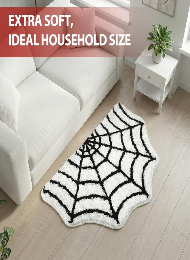 MSYA Cute Spider Web Rug-for Room&Bathroom Decor 31.5" X 20" Soft Sports Carpet for Kids Bedroom Decor Non Slip Washable Playroom Area Rug Fun Touchdown Mat Plush Athlete Themed Gift - Image 3