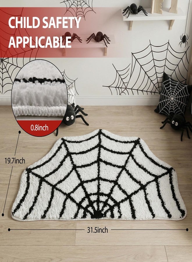 MSYA Cute Spider Web Rug-for Room&Bathroom Decor 31.5" X 20" Soft Sports Carpet for Kids Bedroom Decor Non Slip Washable Playroom Area Rug Fun Touchdown Mat Plush Athlete Themed Gift - Image 5