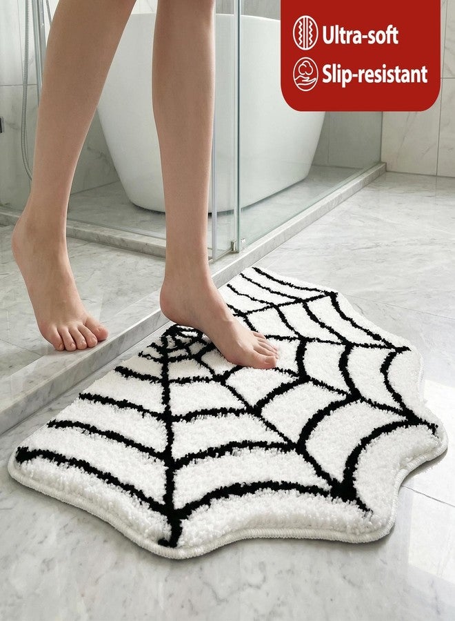 MSYA Cute Spider Web Rug-for Room&Bathroom Decor 31.5" X 20" Soft Sports Carpet for Kids Bedroom Decor Non Slip Washable Playroom Area Rug Fun Touchdown Mat Plush Athlete Themed Gift - Image 2