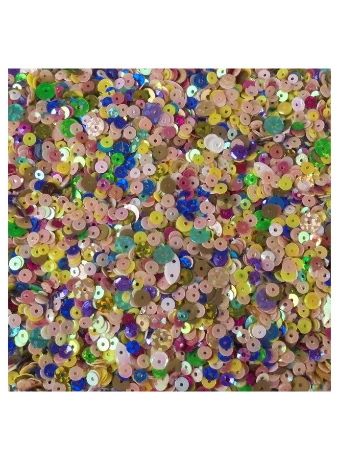 إيشوبي خرز سيتارا دائري الشكل متعدد الألوان 200 جرام، 4 مم، من إي شوببي، لصنع المجوهرات، مواد التطريز، مجموعة أدوات يدوية، خرز ترتر لامع (27، 200 جرام) - Image 1