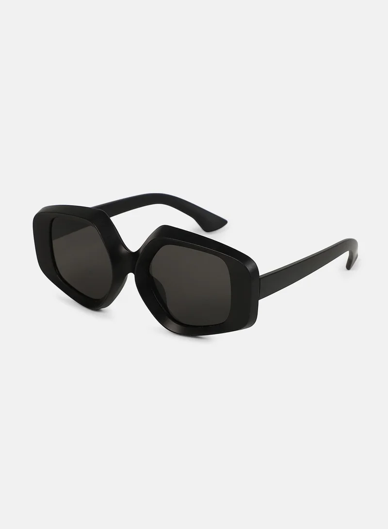 Haute Sauce Polarized Full Rim Rectangle Sunglasses For Women