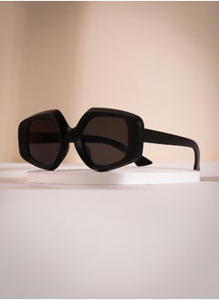 Haute Sauce Polarized Full Rim Rectangle Sunglasses For Women  - Image 2