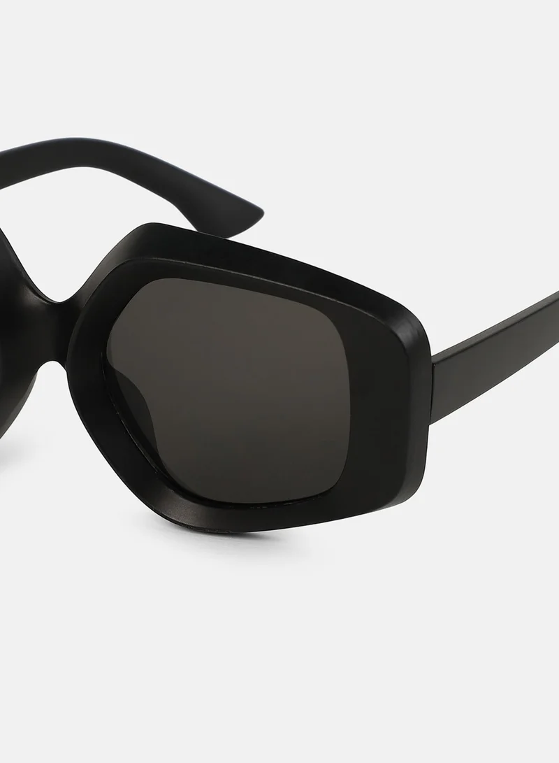 Haute Sauce Polarized Full Rim Rectangle Sunglasses For Women