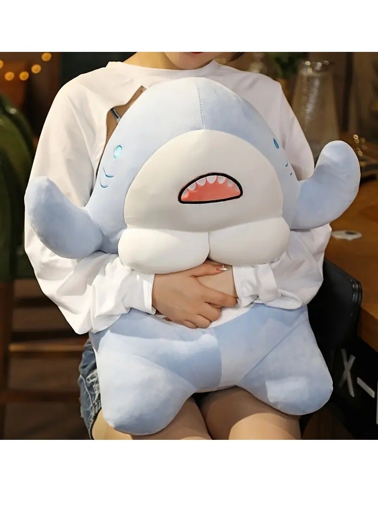 Gonice Muscle Shark Stuffed Ocean Whale Fish Toy Large Blue Shark Plush Pillow Adorable Soft Whale Shark Plushie Ocean Animals Dolls  - Image 1