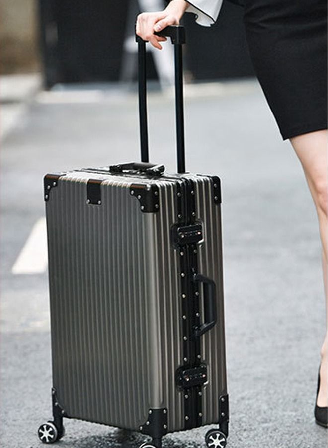 إن كي أكس حقيبة سفر صلبة من Al-Mg مصنوعة من خليط معدني مع 4 عجلات دوارة 20 بوصة - Image 5