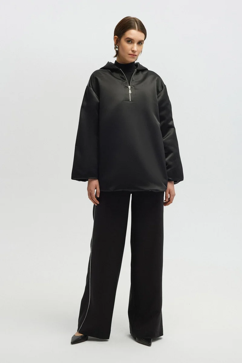Touche Satin Textured Windbreaker