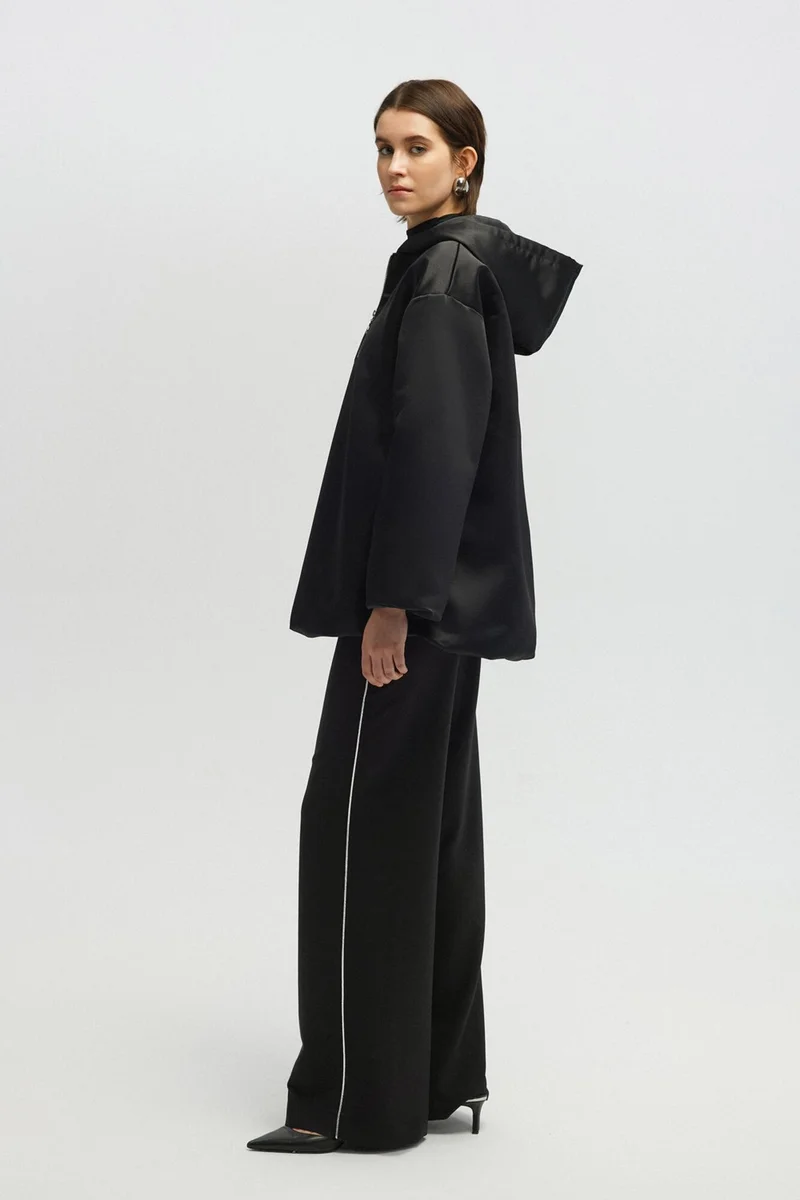 Touche Satin Textured Windbreaker