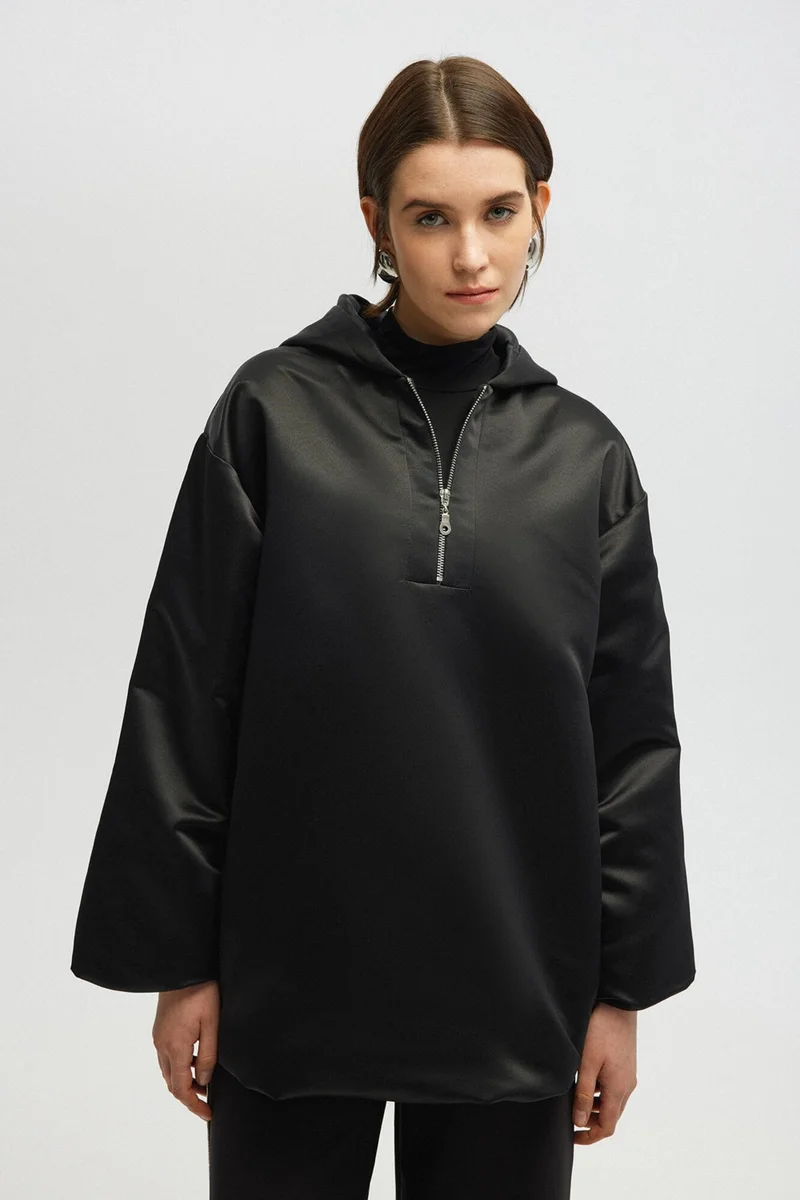 Touche Satin Textured Windbreaker