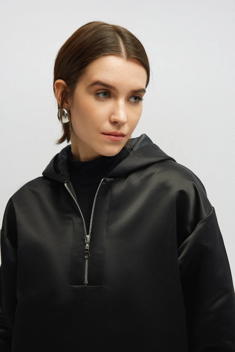 Touche Satin Textured Windbreaker