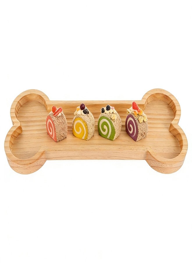 Alipis Dog Serving Tray - Dog Party Decorations, Natural Wood Snack Platters Cheese Charcuterie Plate for Home Office Housewarming Birthday Party Shop - Image 1