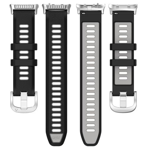 Disscool Replacement Adjustable Wristbands Compatible with Huawei Watch D2 Comfortable Silicone Wrist with Quick Release Strap Smart Watch Accessories(Black) - Image 5
