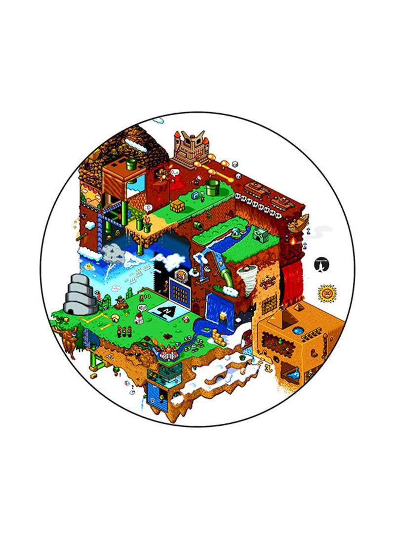 RKN Printed Round Mouse Pad Multicolor