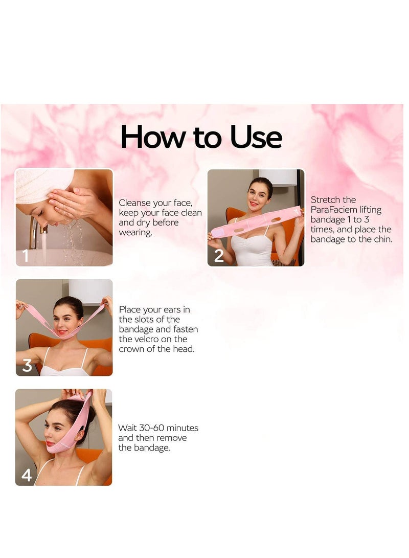 KASTWAVE Double Chin Reducer, Face Slimming Strap Mask Chin UP Face Lifting Belt for Women, Anti-Wrinkle Face Mask - Image 4