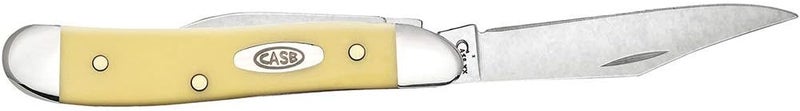 Case WR XX Pocket Knife Yellow Synthetic Peanut SS Item #80030 - (3220 SS) - Length Closed: 2 7/8 Inches - Image 4