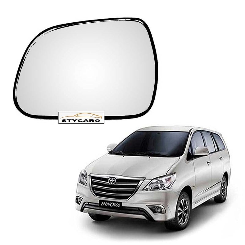 STYCARO - Side Mirror Glass Plate/Sub Mirror Plate compatible with Toyota Innova 2ND GEN 2012-2015 Type 3 Year Model (LEFT PASSENGER SIDE) - Image 1