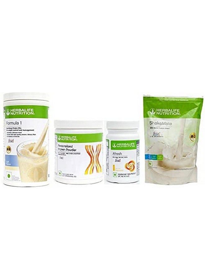 Herbalife Nutrition FORMULA 1KULFI+PP-200+AFRESH LEMON+SHAKEMATE Protein Shake (1250 g, KULFI) - Image 1