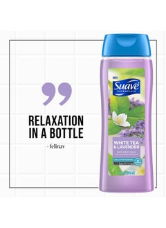 Suave Suave Moisturizing Body Wash Women, White Tea and Lavender with Vitamin E and Aloe Extracts, No Parabens, No Phthalates, 18 Oz (Pack of 6)  - Image 5