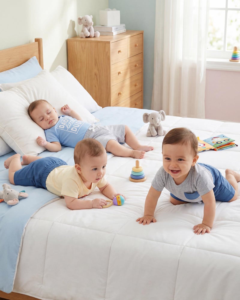 Jecson Baby Boy Outfits Newborn Boy Clothes Set 6-Piece Baby Boy Summer Clothes with Short Sleeve Shirt and Shorts - Image 4