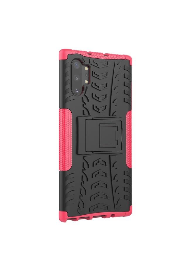 Zaboon Case For Galaxy Note 10 Plus Tire Texture TPU + PC Shockproof Case with Holder - Image 2