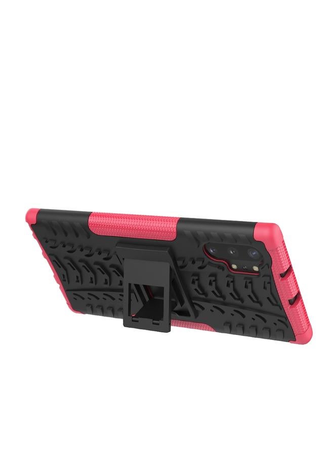 Zaboon Case For Galaxy Note 10 Plus Tire Texture TPU + PC Shockproof Case with Holder - Image 4