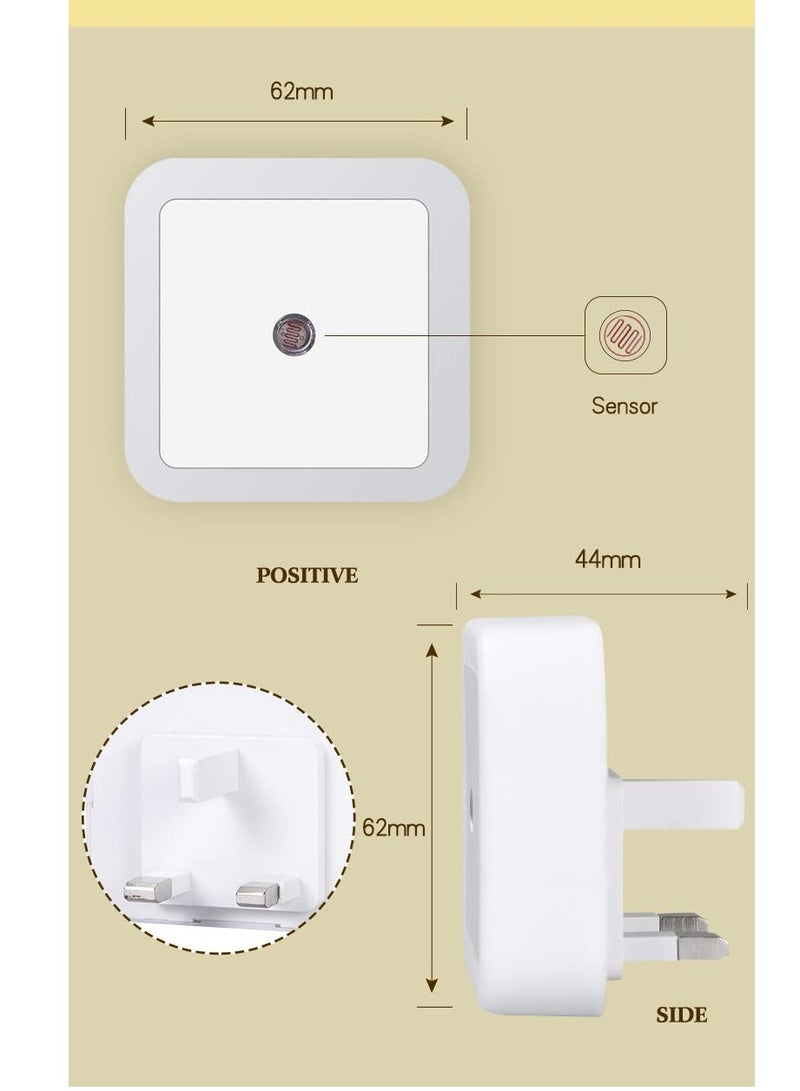 Cool Baby Plug-in LED Night Light Warm White Energy Saving Lighting Sensor for Living Room Bedroom Hallway Stairs - Image 2