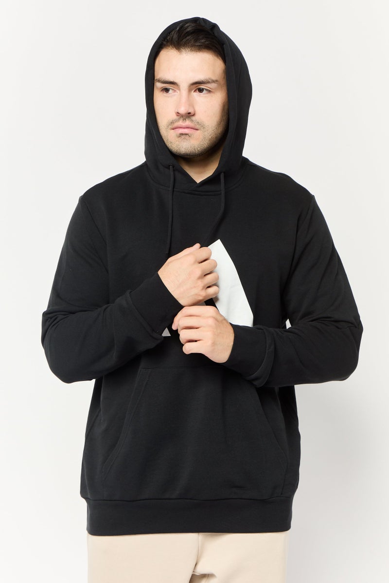 Adidas Men Sportswear Fit Long Sleeve Outdoor Hoodie, Black  - Image 1