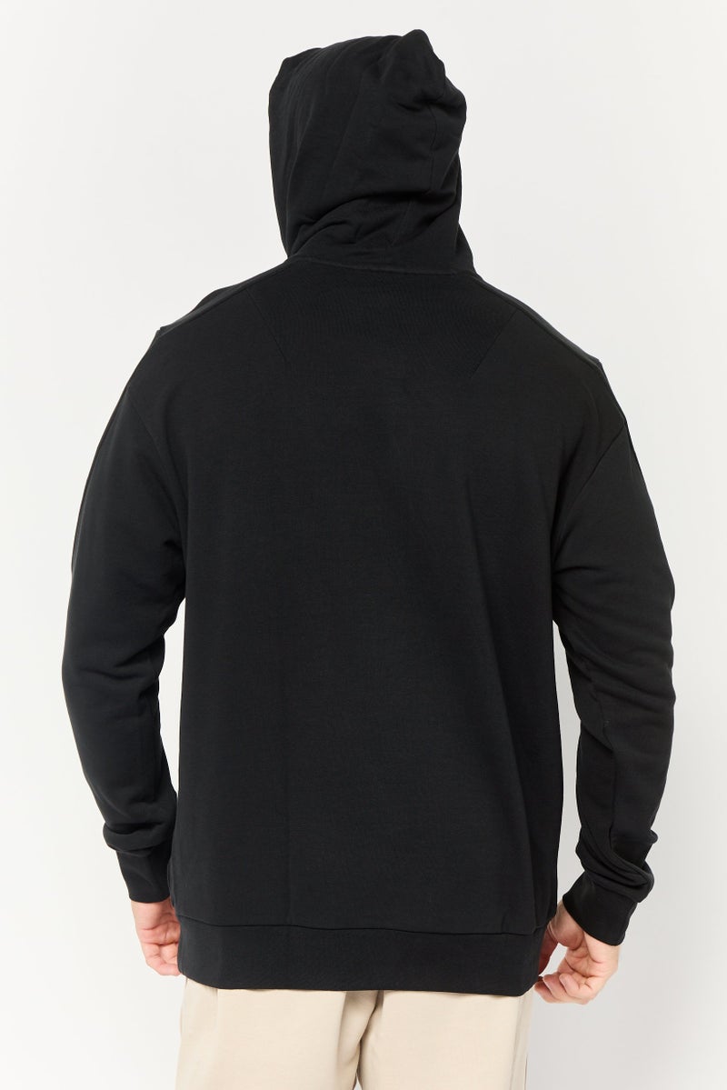 Adidas Men Sportswear Fit Long Sleeve Outdoor Hoodie, Black  - Image 4
