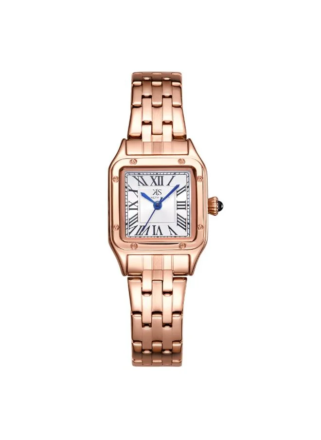 KENNETH SCOTT Women's Analog Display Watch With Rose gold Stainless Steel Strap - K25512-RBKW
